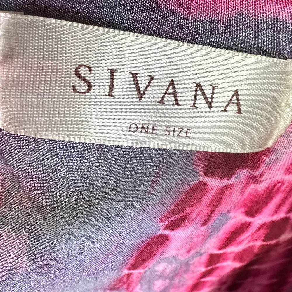 Sivana Fair Trade Tie-Dye Kaftan - One Size - Greyberry 🩷💜 - Picture 12 of 15
